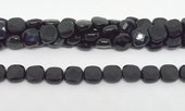 Onyx Fac.Flat Square 8mm strand 49 beads-beads incl pearls-Beadthemup