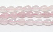 Rose Quartz Fac.Teardrop 12x16mm strand 25 beads-beads incl pearls-Beadthemup