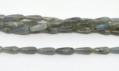 Labradorite Fac. Teardrop 6x16mm strand 26 beads-beads incl pearls-Beadthemup