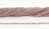 Rose Quartz Fac.Round 2mm strand 168 beads-beads incl pearls-Beadthemup