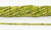 Green Opal Fac.Round 3mm strand 100 beads-beads incl pearls-Beadthemup