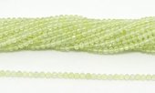 Prehnite Fac.Round 3mm strand 100 beads-beads incl pearls-Beadthemup