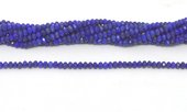 Lapis Faceted Rondel 4x3mm strand 125 beads-beads incl pearls-Beadthemup