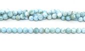 Larimar AA Pol.Round 8mm Str 48 beads-beads incl pearls-Beadthemup