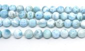 Larimar AA Pol.Round 14mm Str 29 beads-beads incl pearls-Beadthemup