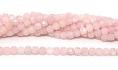 Rose Quartz Fac.Cube 8mm Str 52 beads-beads incl pearls-Beadthemup