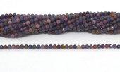 Sapphire Mix Colour Fac.Round 3mm str 131 beads-beads incl pearls-Beadthemup