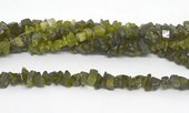 Green Garnet Chip app 12x5mm strand 40cm-beads incl pearls-Beadthemup