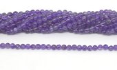Amethyst pol.round 5mm str 77 beads (HAND CUT/DRILL)-beads incl pearls-Beadthemup