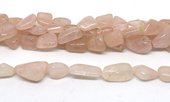 Rose Quartz Pol.Nugget assted sizes str 40cm (HAND CUT/DRILL)-beads incl pearls-Beadthemup