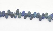 Kyanite pol.Flat oval top drill EACH BEAD-beads incl pearls-Beadthemup