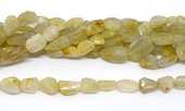 Rultile Quartz Gold fac.nugget approx. 18x16mm str 22 beads-beads incl pearls-Beadthemup