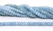 Aquamarine Fac.Rondel 9x5mm str 86 beads-beads incl pearls-Beadthemup