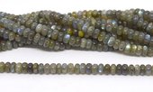 Labradorite pol.rondel 8x4mm str 88 beads-beads incl pearls-Beadthemup
