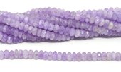 Amethyst Lavender Fac.Rondel 8x4mm str 94 beads-beads incl pearls-Beadthemup