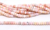 Pink Opal pol.Rondel 8x5mm str 78 beads-beads incl pearls-Beadthemup