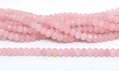 Rose Quartz Fac.Rondel 8x6mm str 68 beads-beads incl pearls-Beadthemup