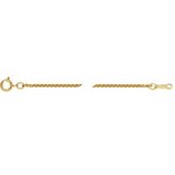 14k Gold Filled Wheat Chain  1.5mm necklace 40cm-findings-Beadthemup
