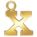 14k Gold filled letter "X" 0.5mm thick 6.5mm x 5.7mm-findings-Beadthemup