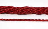 Red Coral Rondel 5x3.7mm Strand 108 beads-beads incl pearls-Beadthemup