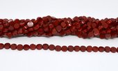 Red coral Coin 8mm Strand 53 beads-beads incl pearls-Beadthemup