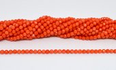 Orange Coral Faceted Round 4.5mm 88 Beads-beads incl pearls-Beadthemup