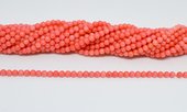 Pink Coral round 4mm strand 95 beads-beads incl pearls-Beadthemup