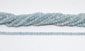 Aquamarine A Faceted Round 5mm Strand 76 beads-beads incl pearls-Beadthemup