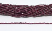 Garnet Faceted Cube 2.5mm strand 166 beads-beads incl pearls-Beadthemup
