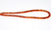 Carnelian Faceted Wheel 7x4mm Strand 80 beads-beads incl pearls-Beadthemup