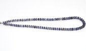 Iolite Faceted Wheel 7x4mm Strand 80 beads-beads incl pearls-Beadthemup