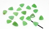 Chrysoprase Faceted Triangle 7x9mm EACH BEAD-beads incl pearls-Beadthemup