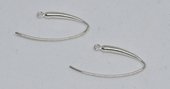 Sterling Silver Sheppard 20mm front 30mm back pair-findings-Beadthemup