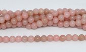 Pink Opal (China) polished Round 6mm str 58 beads-beads incl pearls-Beadthemup