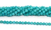 Blue Sponge quartz dyed fac.diamond 8mm str44 beads-beads incl pearls-Beadthemup