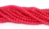 Jade Dyed Rose Red 4mm strand 92 beads-beads incl pearls-Beadthemup