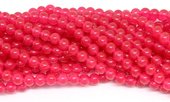 Jade Dyed Rose Red 8mm strand 48 beads-beads incl pearls-Beadthemup