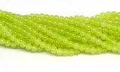 Jade Dyed Lime 4mm strand 92 beads-beads incl pearls-Beadthemup