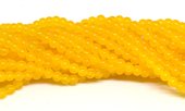 Jade Dyed Yellow 4mm strand 92 beads-beads incl pearls-Beadthemup