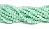 Jade Dyed Light Amazonite 6mm strand 62 beads-beads incl pearls-Beadthemup