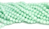 Jade Dyed Light Amazonite 8mm strand 48 beads-beads incl pearls-Beadthemup