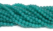 Jade Dyed Teal 8mm strand 48 beads-beads incl pearls-Beadthemup