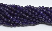 Jade Dyed Purple 8mm strand 48 beads-beads incl pearls-Beadthemup