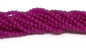 Jade Dyed Fuschia 4mm strand 92 beads-beads incl pearls-Beadthemup