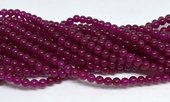 Jade Dyed Fuschia 6mm strand 62 beads-beads incl pearls-Beadthemup