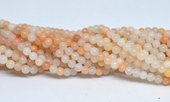 Peach Adventurine 6mm strand 62 beads-beads incl pearls-Beadthemup