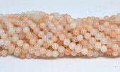 Peach Adventurine Polished Round 8mm strand 47 beads-beads incl pearls-Beadthemup