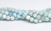 Larimar polished round 6mm strand 62 beads-beads incl pearls-Beadthemup