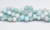 Larimar polished round 8mm strand 49 beads-beads incl pearls-Beadthemup