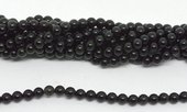 Black Glass 6mm strand 60 beads-beads incl pearls-Beadthemup